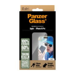 PanzerGlass ® Screen Protector iPhone 16 Pro | Ultra-Wide Fit Doorzichtige schermbeschermer Apple 1 stuk(s) - Afbeelding 4