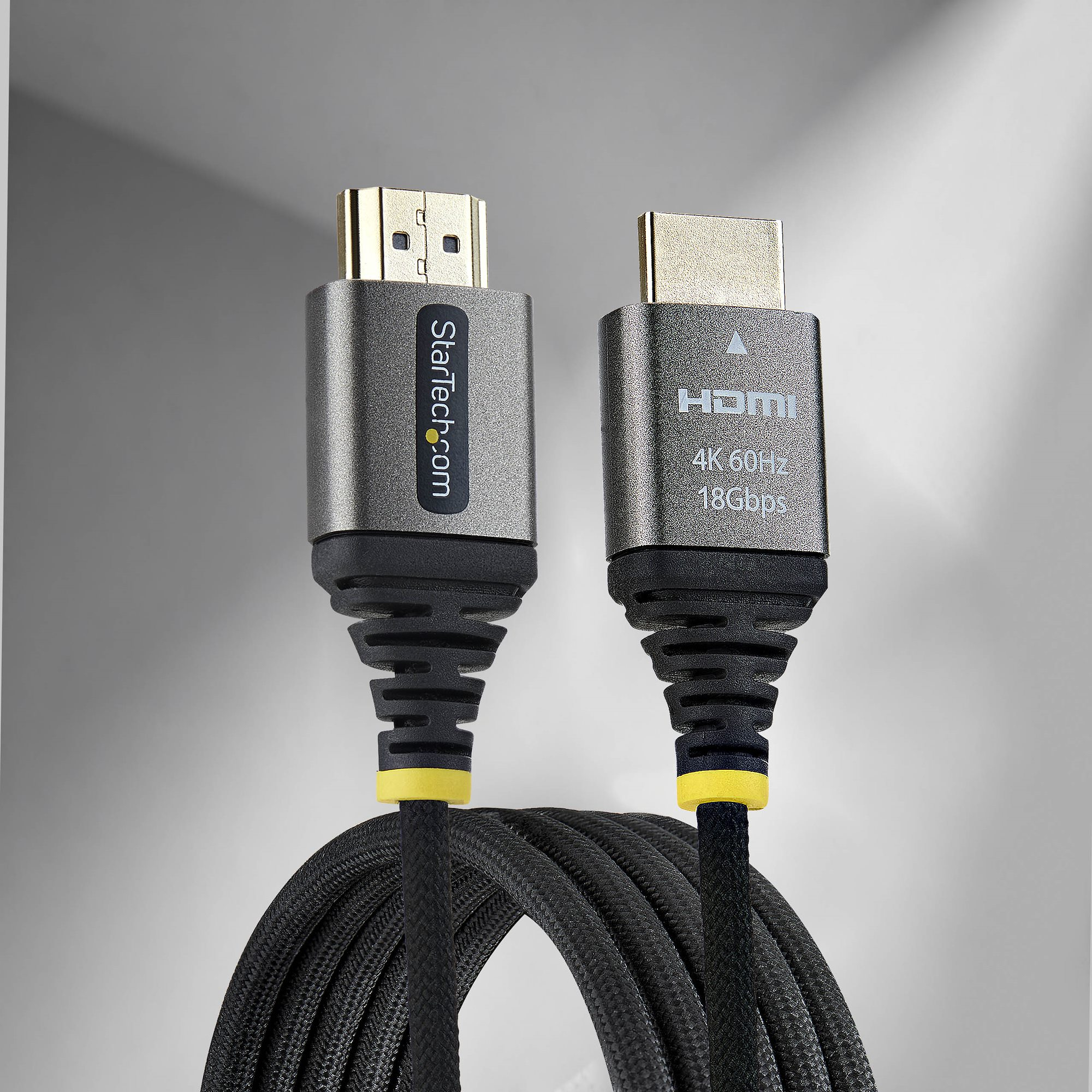 StarTech.com 1m Premium Gecertificeerde High Speed HDMI Kabel, Ultra Flexibele Gevlochten High Flex HDMI Kabel, 4K 60Hz / 1440p 144Hz met HDR10 / ARC, 18Gbps - Afbeelding 5