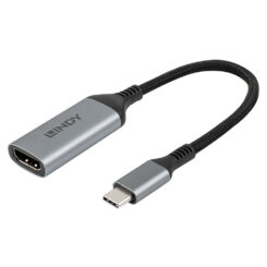 Lindy 43428 video kabel adapter 0,15 m USB Type-C HDMI Grijs - Afbeelding 6