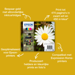 Epson Daisy 18 Madeliefje Claria Home afzonderlijke cyaan inkt - Afbeelding 3