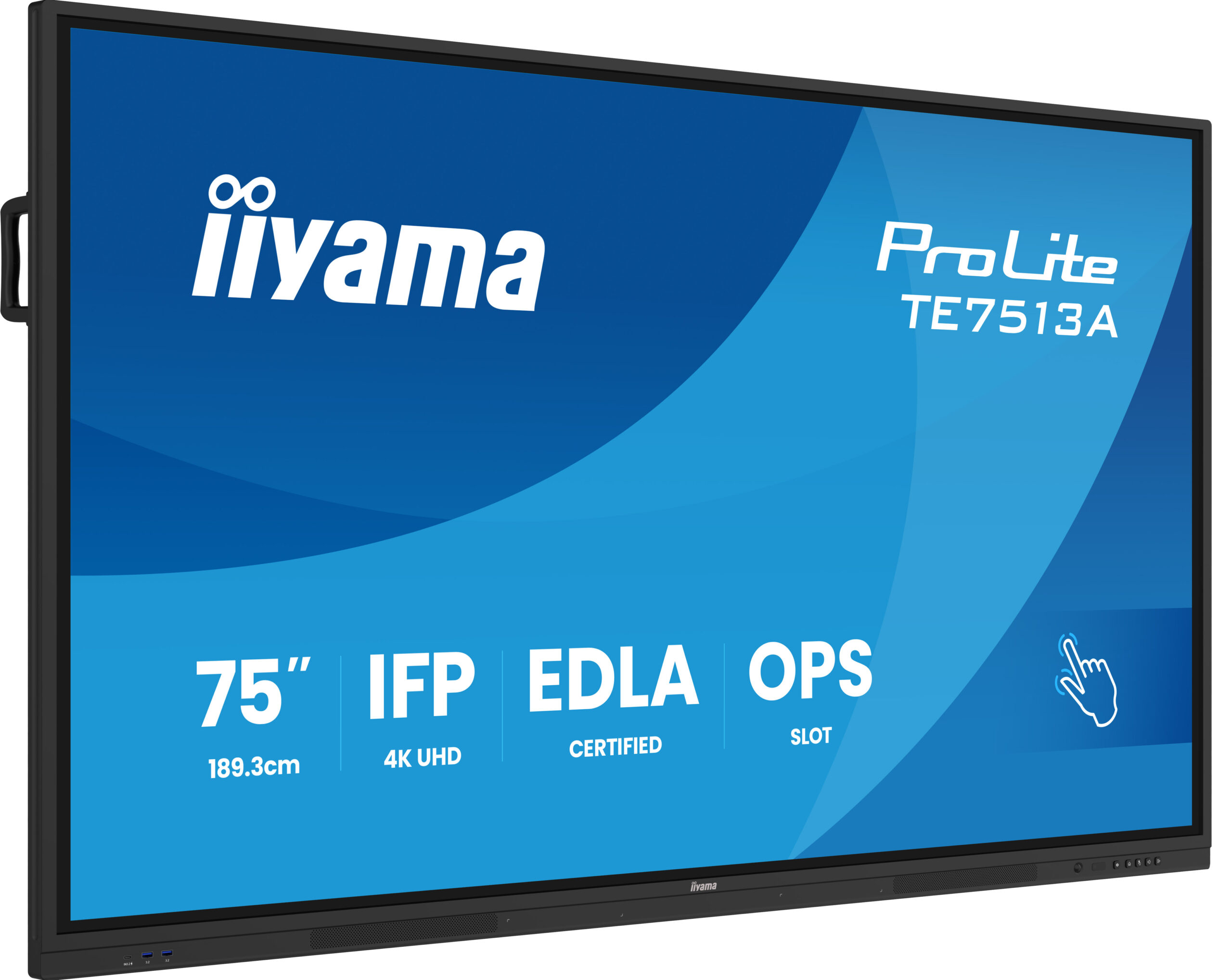 iiyama TE7513A-B3AG beeldkrant Interactief flatscreen 190,5 cm (75") LCD Wifi 500 cd/m² 4K Ultra HD Zwart Touchscreen Type processor Android 24/7 - Afbeelding 4