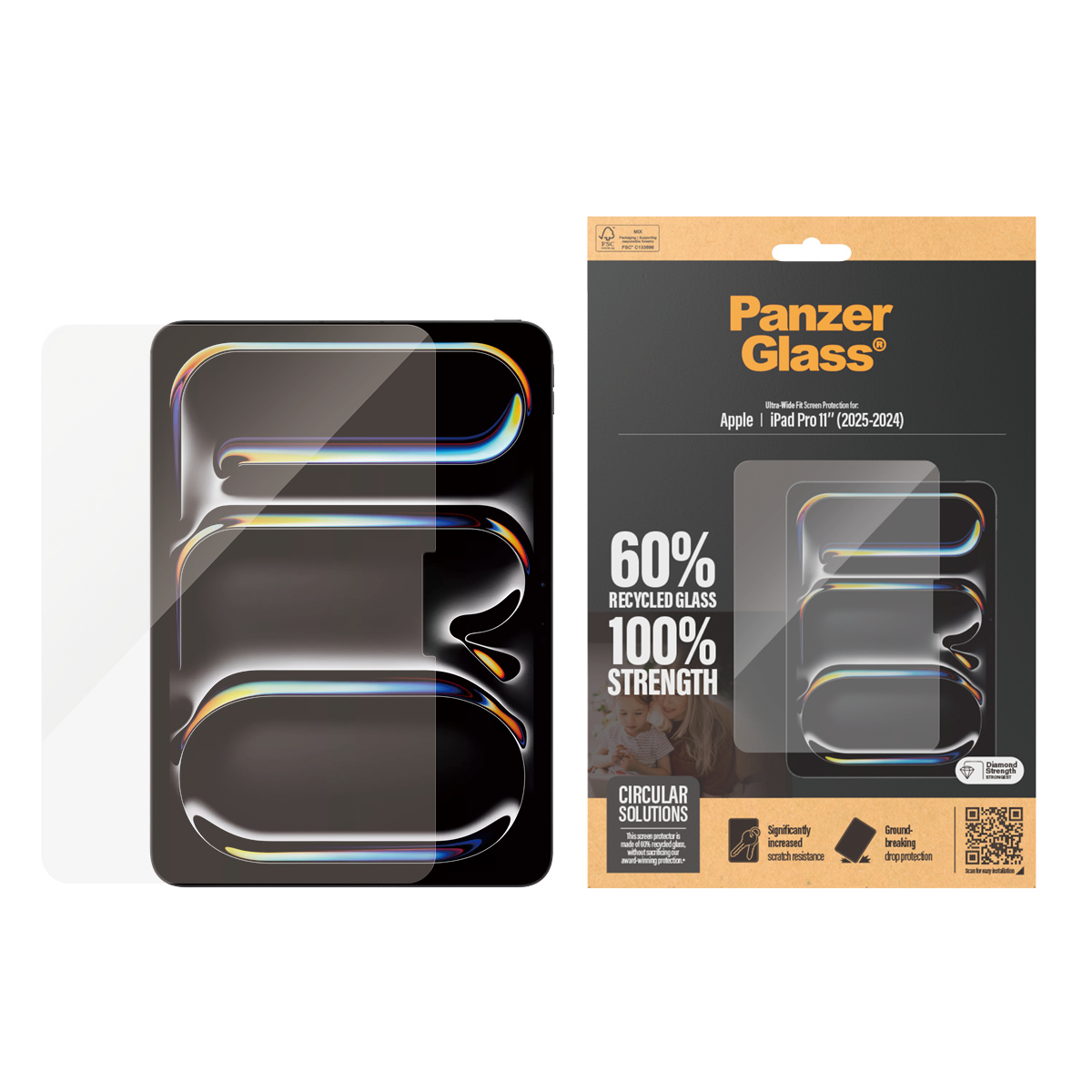 PanzerGlass ® Screen Protector iPad Pro 11'' (2024-2025) | Ultra-Wide Fit Doorzichtige schermbeschermer Apple 1 stuk(s) - Afbeelding 3
