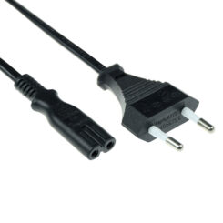 ACT Netsnoer Euro male - C7 female zwart 3 m - Afbeelding 2