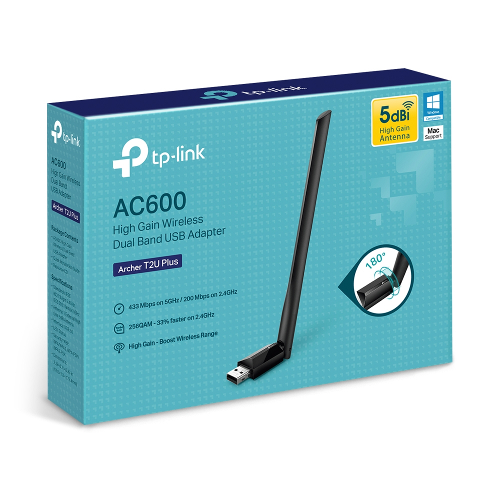 TP-Link Archer T2U Plus Intern WLAN 600 Mbit/s - Afbeelding 5