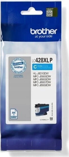 Brother LC-428XLCP inktcartridge 1 stuk(s) Origineel Cyaan
