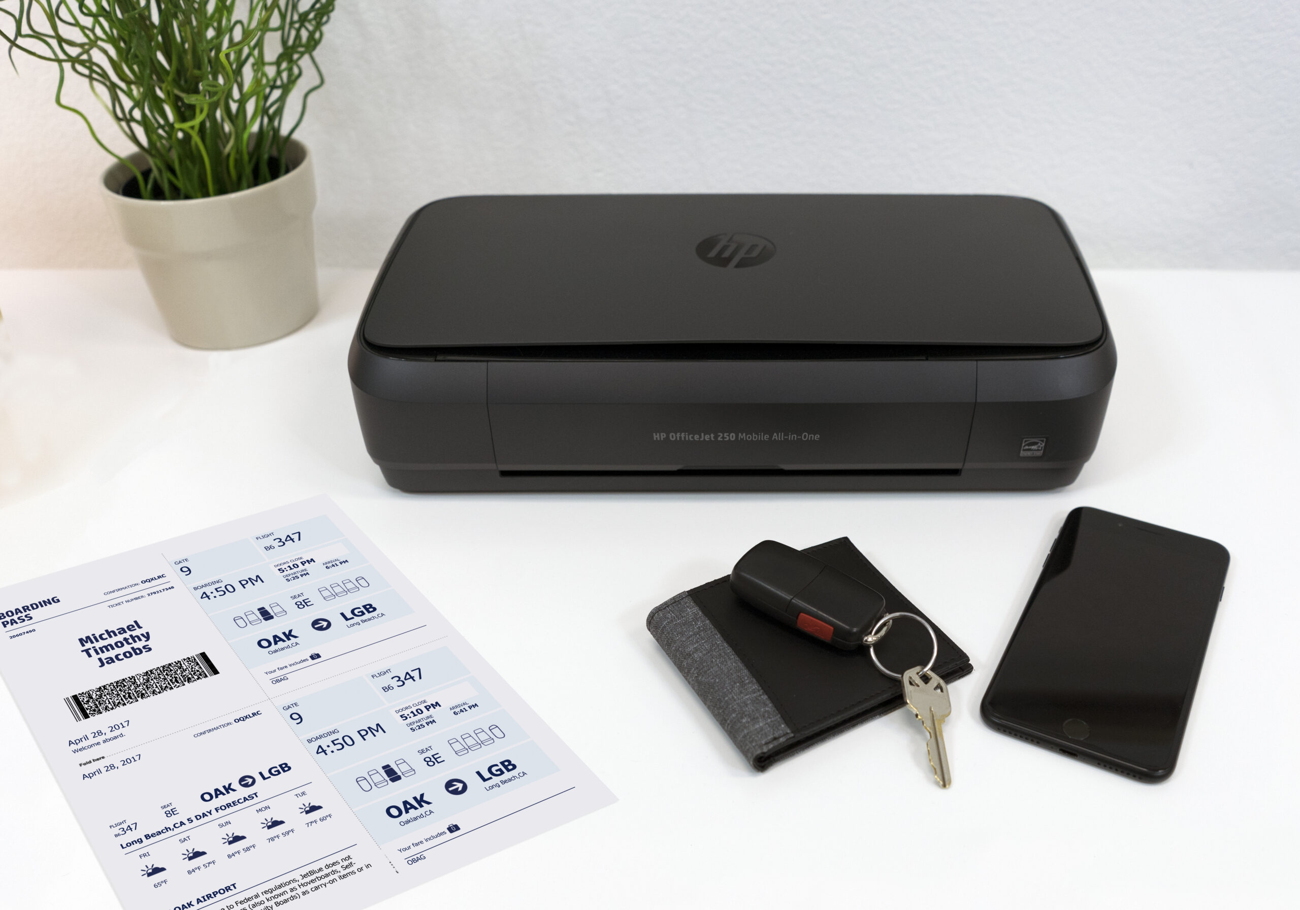 HP OfficeJet Mobile 250 Draadloos All-in-One Kleur Printer, Kopieerapparaat, scanner - Afbeelding 4