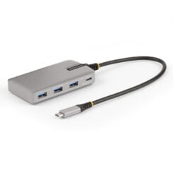 StarTech.com 4-Port USB-C Hub met USB-C DP Alt Mode Video Output 4K 60Hz, 3x USB-A, 1x USB Type-C, 100W Power Delivery Pass-Through, USB 3.2 10Gbps, 30cm Kabel, Compacte USB Hub - Afbeelding 2