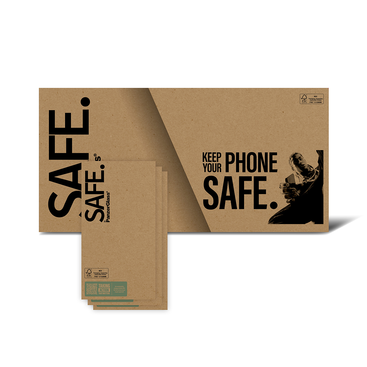 PanzerGlass SAFE. by ® Screen Protector iPhone 17 Pro Max | 16 Pro Max | Ultra-Wide Fit | Bulk Doorzichtige schermbeschermer Apple 10 stuk(s) - Afbeelding 4