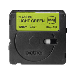 Brother BTAG-G31 labelprinter-tape Zwart op groen - Afbeelding 3