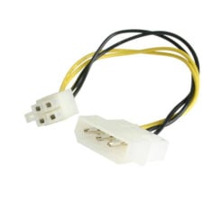 StarTech.com 15cm LP4 naar P4 Auxiliary Stroomkabel Adapter