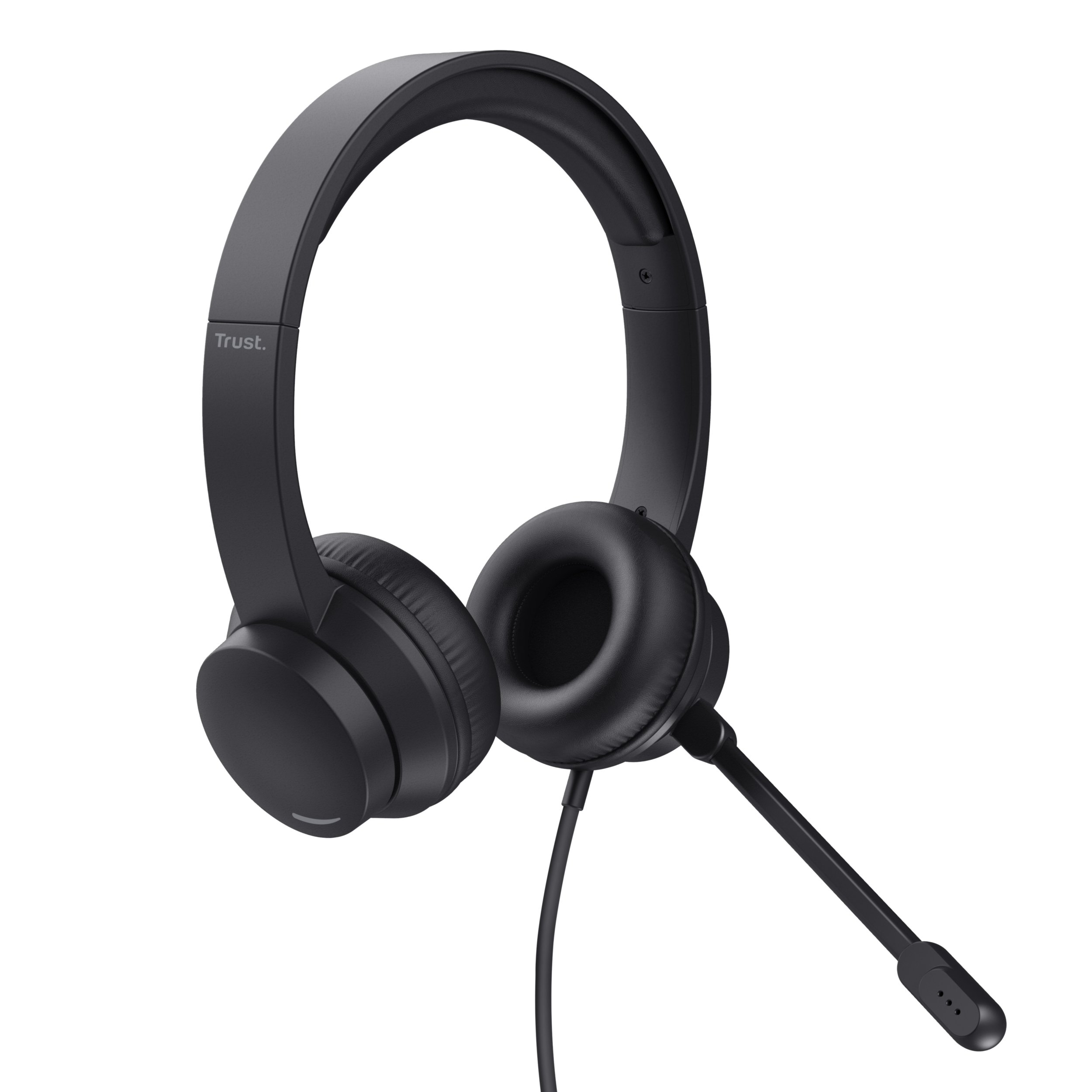 Trust Ayda USB Headset - USB headset voor kantoor en calls – Opklapbare microfoon – Volumeregeling in kabel – Zwart - Afbeelding 3