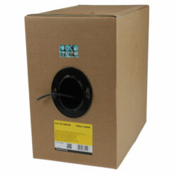 StarTech.com Bulkrol Cat 5e Ethernet kabel - CMR geclassificeerd - 304,8 m - massief - zwart