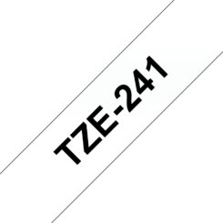 Brother TZE-241 labelprinter-tape Zwart op wit - Afbeelding 2