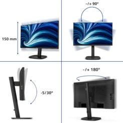 Philips 3000 series 24B2N3200J/00 computer monitor 60,5 cm (23.8") 1920 x 1080 Pixels Full HD LCD Zwart - Afbeelding 6
