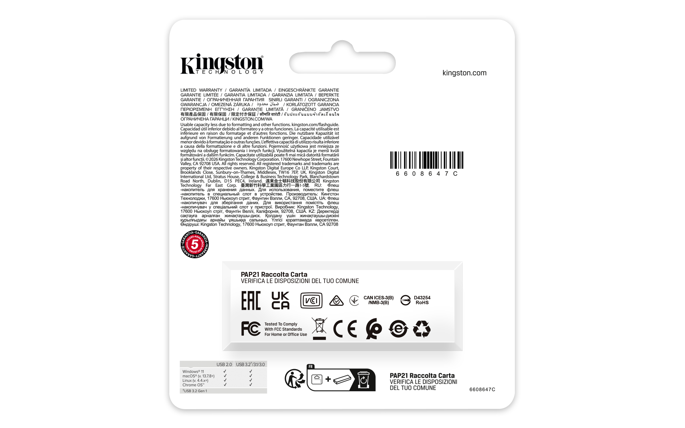 Kingston Technology DataTraveler 128GB Portable USB 3.2 Gen 1 Exodia Black/Blue - Afbeelding 6