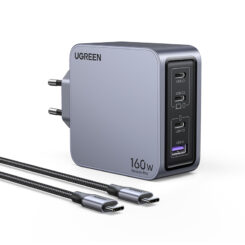 Ugreen Nexode Pro 160W GaN Charger with USB-C Cable Universeel Zwart, Grijs AC Snel opladen Binnen - Afbeelding 3