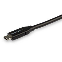 StarTech.com 3m USB-C Laadkabel, Fast Charge & Sync Type C Kabel, 100W (5A) PD, USB 2.0, USB-IF Gecertificeerd - Zwarte USB Oplaadkabel - Afbeelding 4