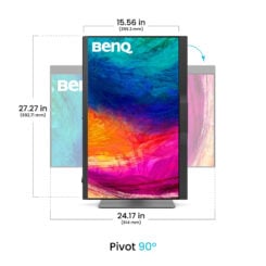 BenQ PD2770U computer monitor 68,6 cm (27") 3840 x 2160 Pixels 4K Ultra HD LCD Zwart - Afbeelding 6