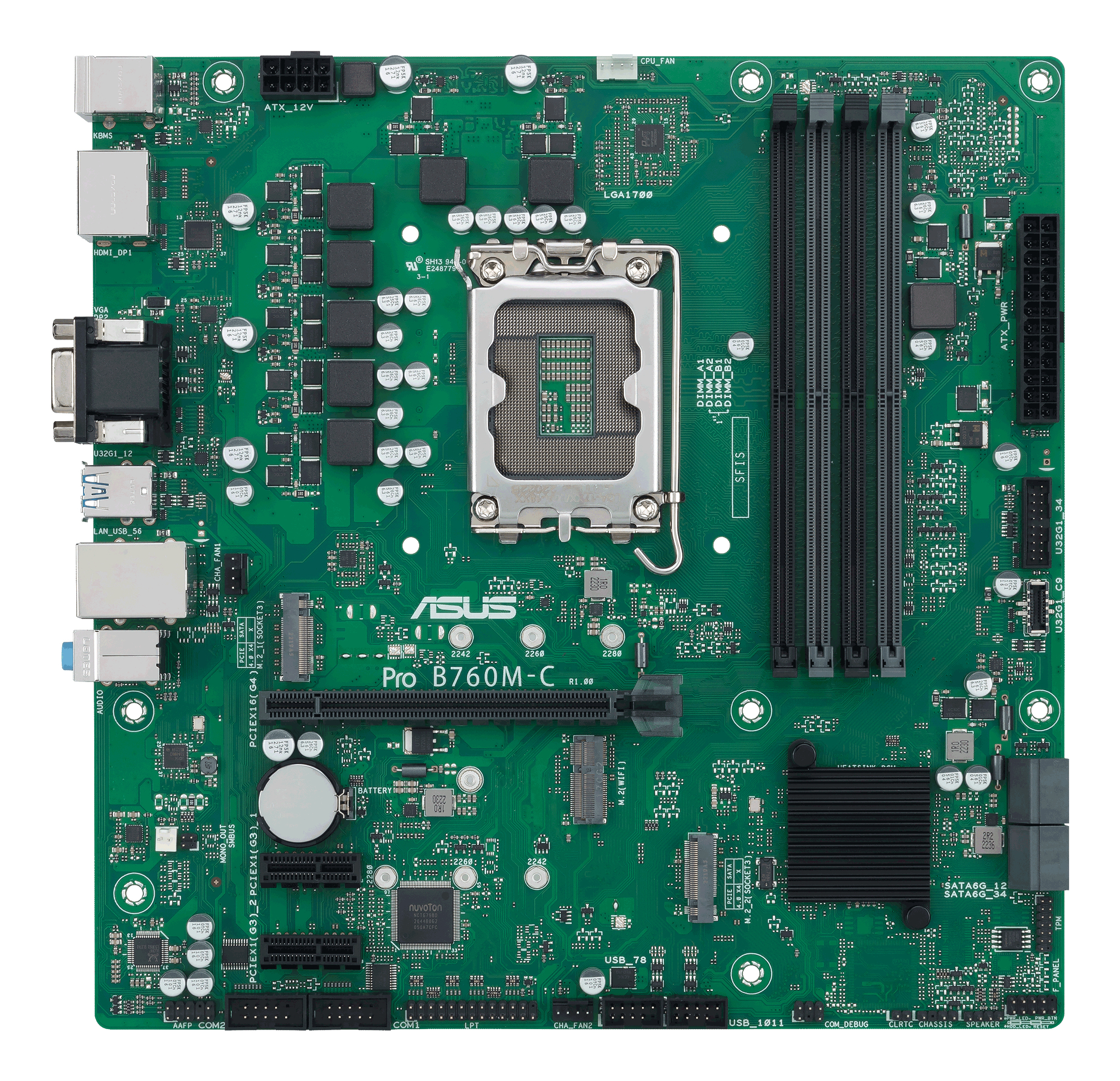 ASUS PRO B760M-C-CSM Intel B760 LGA 1700 micro ATX - Afbeelding 3