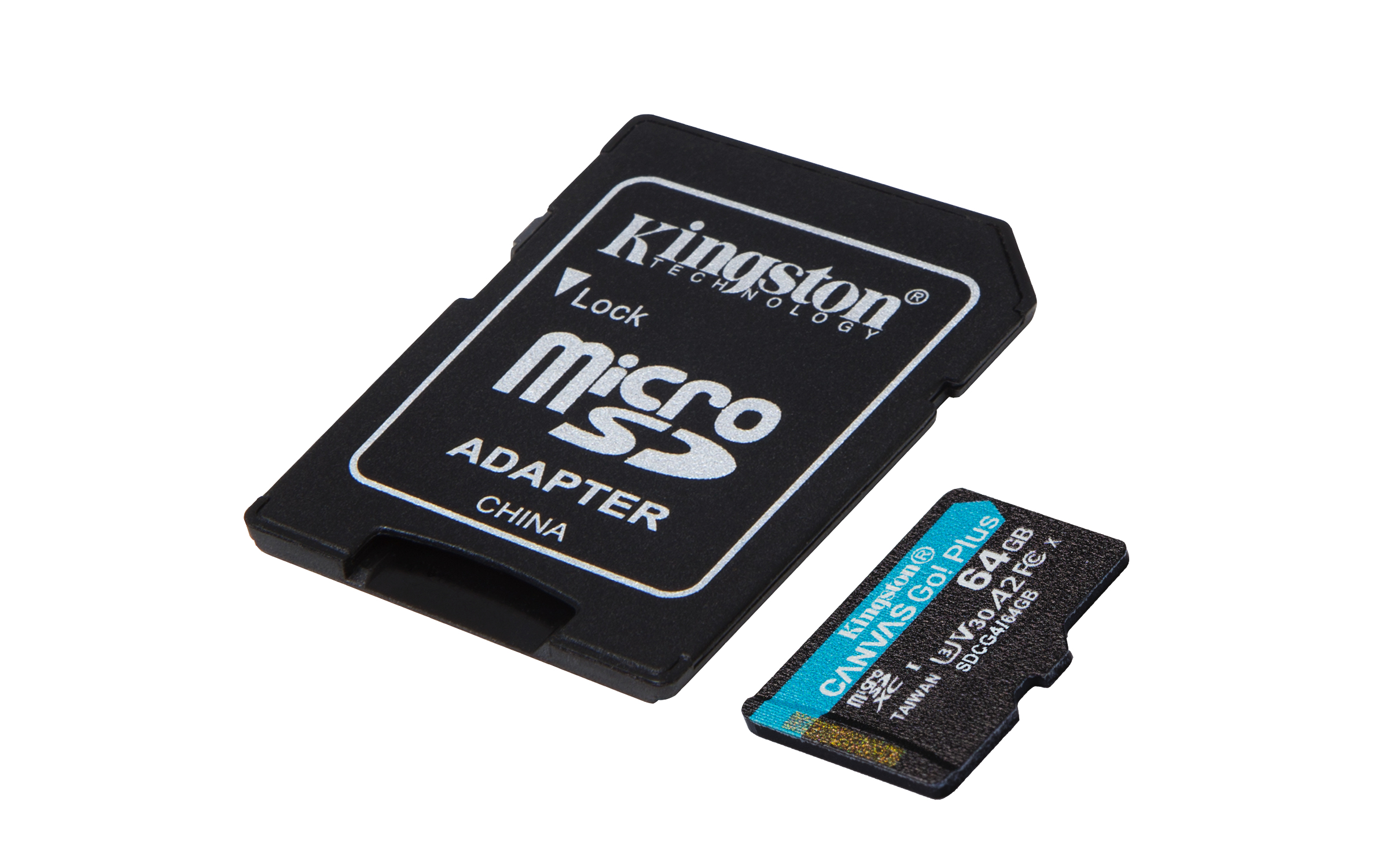 Kingston Technology 64GB microSDXC Canvas Go! Plus Gen4 200MB/s A2 U3 V30 kaart + adapter - Afbeelding 4
