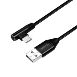 LogiLink CU0137 USB-kabel USB 2.0 0,3 m USB A USB C 0,48 Gbit/s Zwart