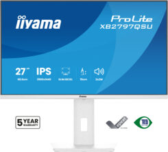 iiyama ProLite XB2797QSU-W1 computer monitor 68,6 cm (27") 2560 x 1440 Pixels Quad HD LED Wit - Afbeelding 3