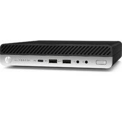 T1A HP EliteDesk 800 G4 Refurbished Intel® Core™ i5 i5-8500T 8 GB DDR4-SDRAM 256 GB SSD Windows 11 Pro Mini PC Zwart, Zilver - Afbeelding 3