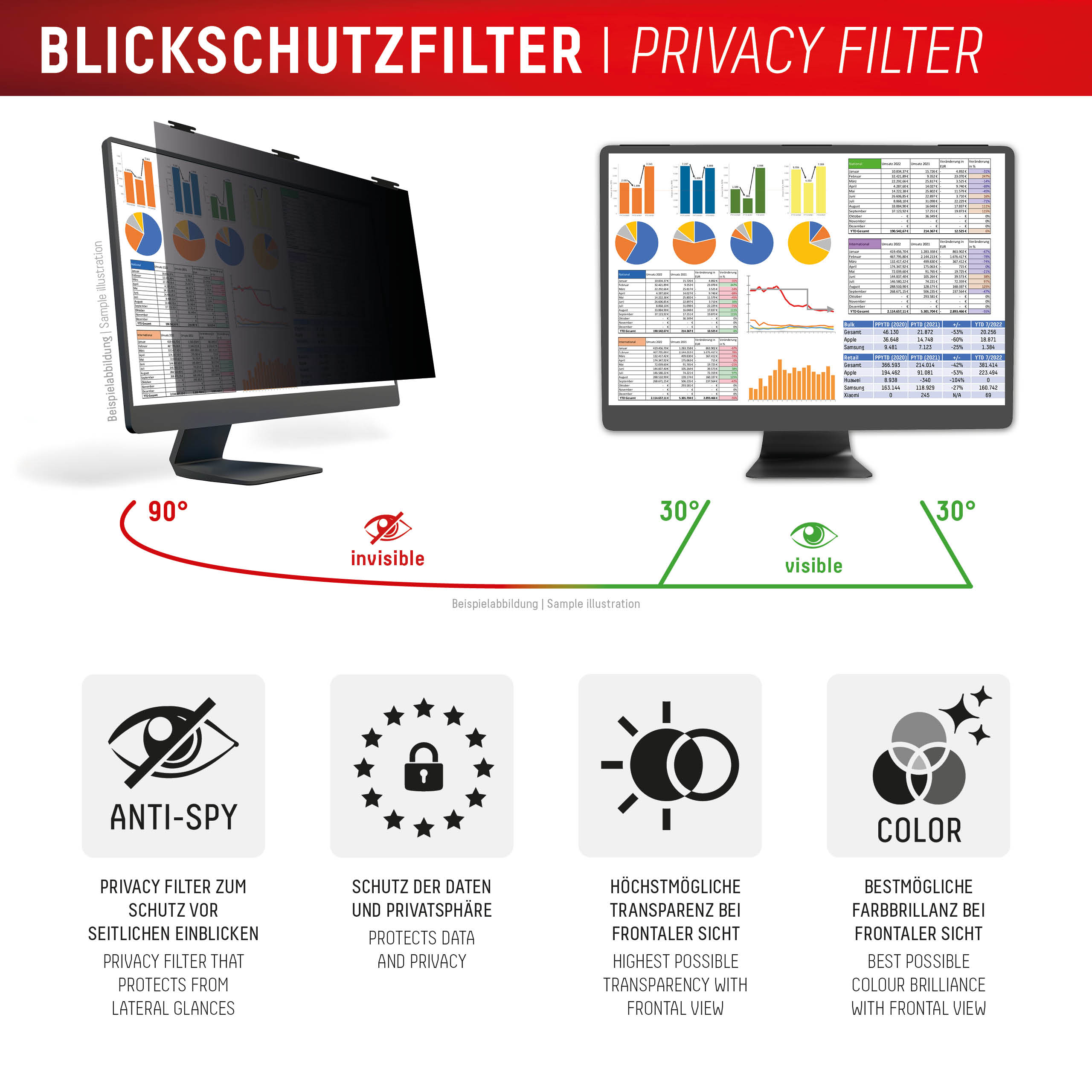 DISPLEX Privacy Safe Desktop Uni 27inch (16:9) - Afbeelding 2