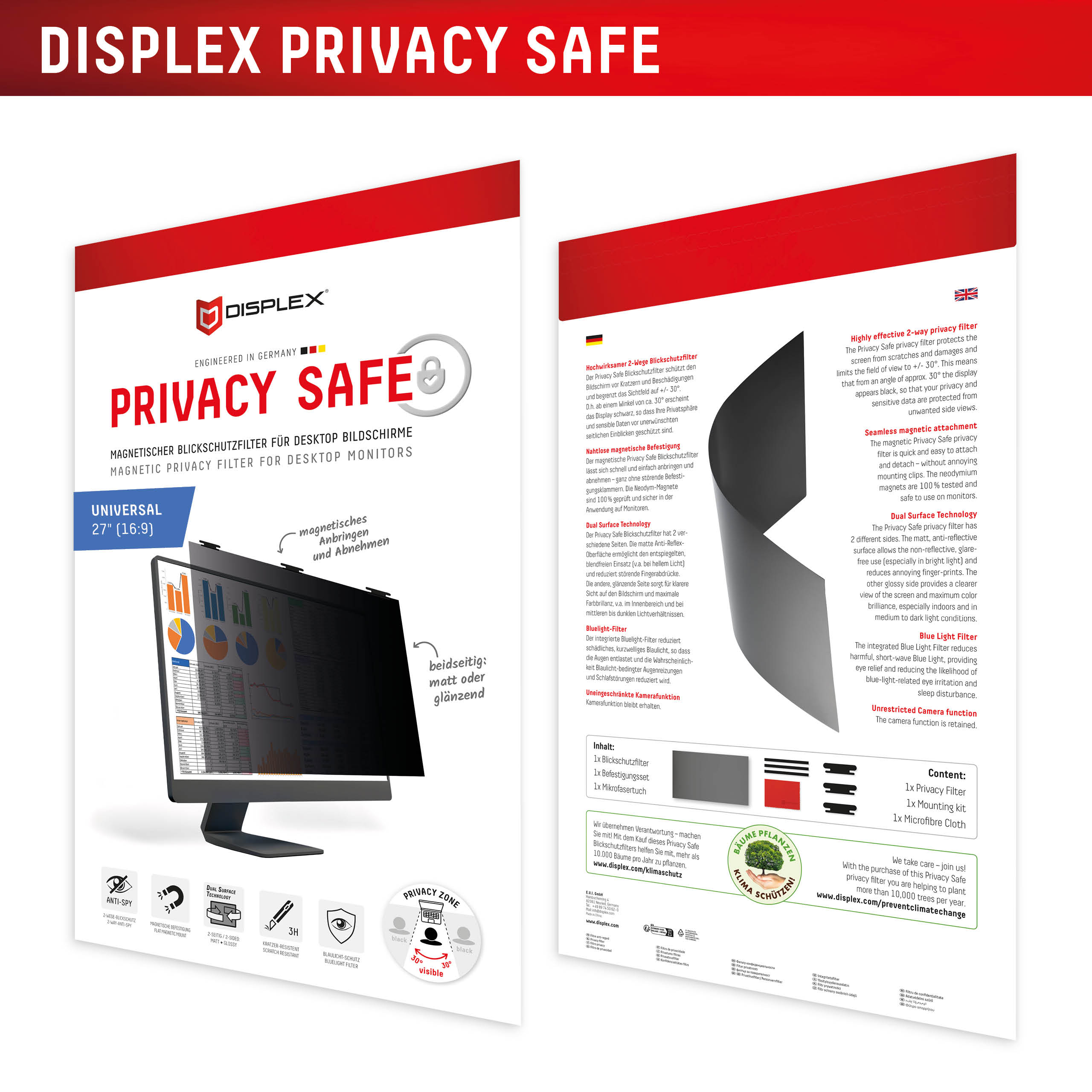 DISPLEX Privacy Safe Desktop Uni 27inch (16:9) - Afbeelding 6