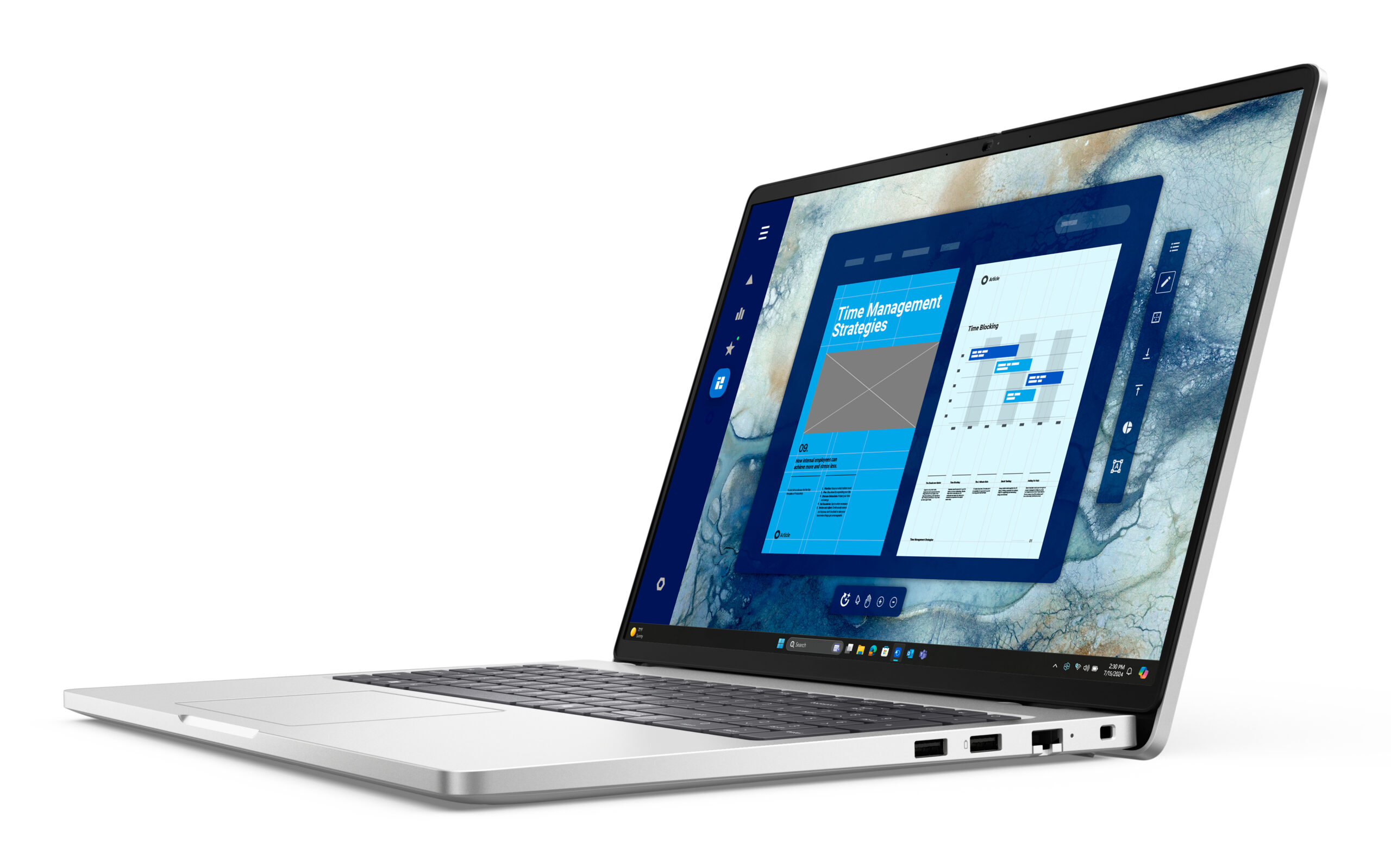 DELL Pro 16 PC16250 Intel Core Ultra 5 235U Laptop 40,6 cm (16") Full HD+ 16 GB DDR5-SDRAM 512 GB SSD Wi-Fi 6E (802.11ax) Windows 11 Pro Platina US International - Afbeelding 4