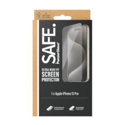 PanzerGlass SAFE. by ® Screen Protector iPhone 15 Pro | Ultra-Wide Fit Doorzichtige schermbeschermer Apple 1 stuk(s) - Afbeelding 4