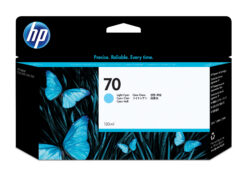 HP 70 licht-cyaan inktcartridge, 130 ml - Afbeelding 2