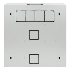 Intellinet Low-profile 19" wandkast met 4U horizontale en 2U verticale rails, slanke ruimtebesparende behuizing met slechts 170 mm diepte, ideaal voor AV/multimedia/surveillance, gemonteerd, grijs RAL 7035 - Afbeelding 5