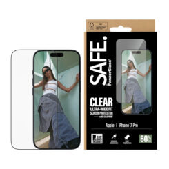 PanzerGlass SAFE. by ® Screen Protector w. Black Frame iPhone 17 Pro | Ultra-Wide Fit w. EasyAligner Doorzichtige schermbeschermer Apple 1 stuk(s) - Afbeelding 3