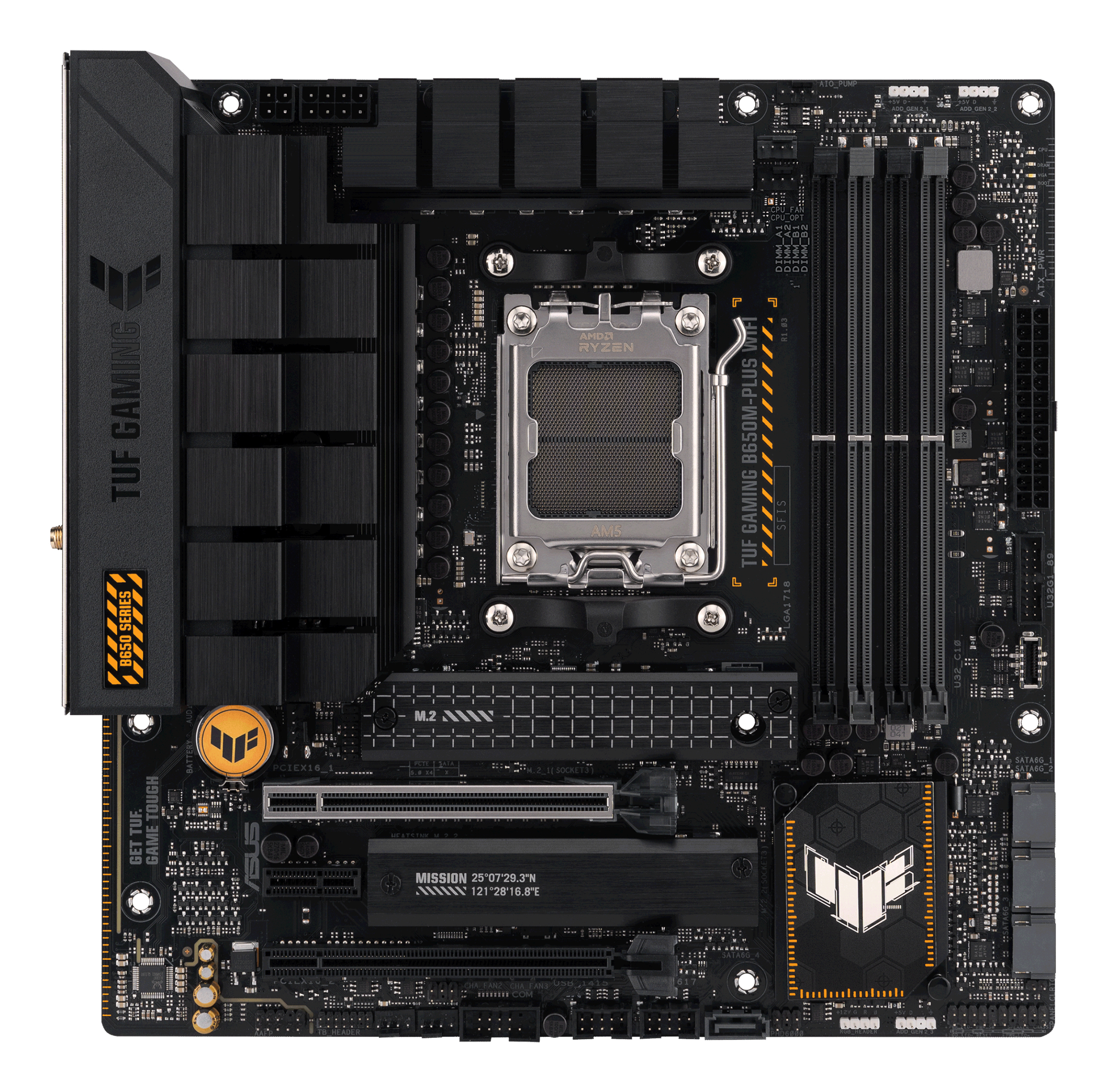 ASUS TUF GAMING B650M-PLUS WIFI AMD B650 Socket AM5 micro ATX - Afbeelding 3