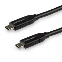 StarTech.com 3m USB-C Laadkabel, Fast Charge & Sync Type C Kabel, 100W (5A) PD, USB 2.0, USB-IF Gecertificeerd - Zwarte USB Oplaadkabel