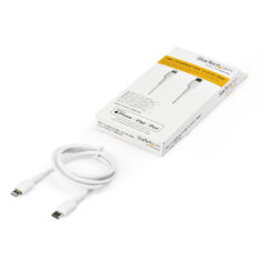 StarTech.com Premium USB-C naar Lightning Kabel 1m Wit - USB Type C naar Lightning Charge & Sync Oplaadkabel - Verstevigd met Aramide Vezels - Apple MFi Gecertificeerd - iPad Air iPhone 12 - Afbeelding 6