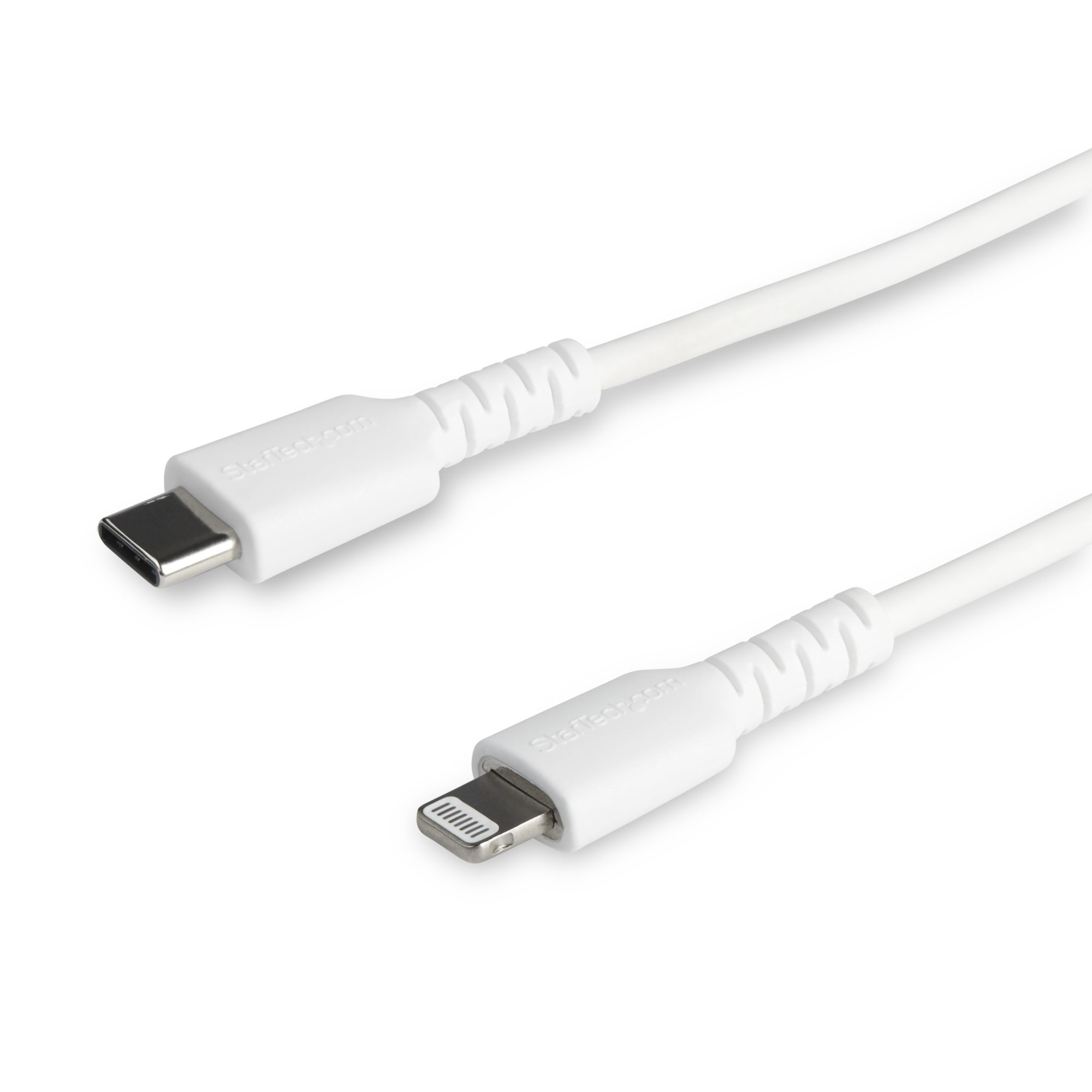 StarTech.com Premium USB-C naar Lightning Kabel 1m Wit - USB Type C naar Lightning Charge & Sync Oplaadkabel - Verstevigd met Aramide Vezels - Apple MFi Gecertificeerd - iPad Air iPhone 12 - Afbeelding 2