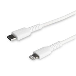 StarTech.com Premium USB-C naar Lightning Kabel 1m Wit - USB Type C naar Lightning Charge & Sync Oplaadkabel - Verstevigd met Aramide Vezels - Apple MFi Gecertificeerd - iPad Air iPhone 12