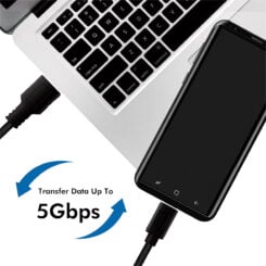 LogiLink CU0167 USB-kabel USB 3.2 Gen 1 (3.1 Gen 1) 0,5 m USB A USB C Zwart - Afbeelding 4
