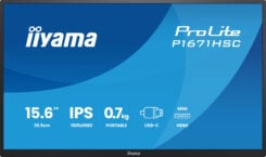 iiyama ProLite P1671HSC-B1 computer monitor 39,6 cm (15.6") 1920 x 1080 Pixels Full HD LED Zwart - Afbeelding 3
