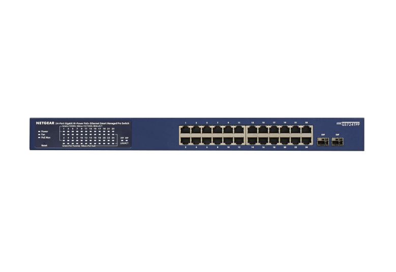 NETGEAR GS724TP Managed L2/L3/L4 Gigabit Ethernet (10/100/1000) Power over Ethernet (PoE) Blauw - Afbeelding 3
