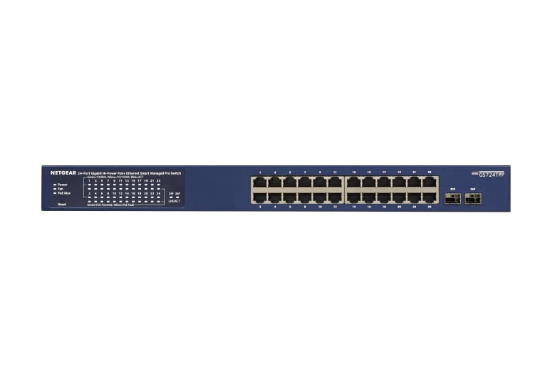 NETGEAR GS724TP Managed L2/L3/L4 Gigabit Ethernet (10/100/1000) Power over Ethernet (PoE) Blauw - Afbeelding 3