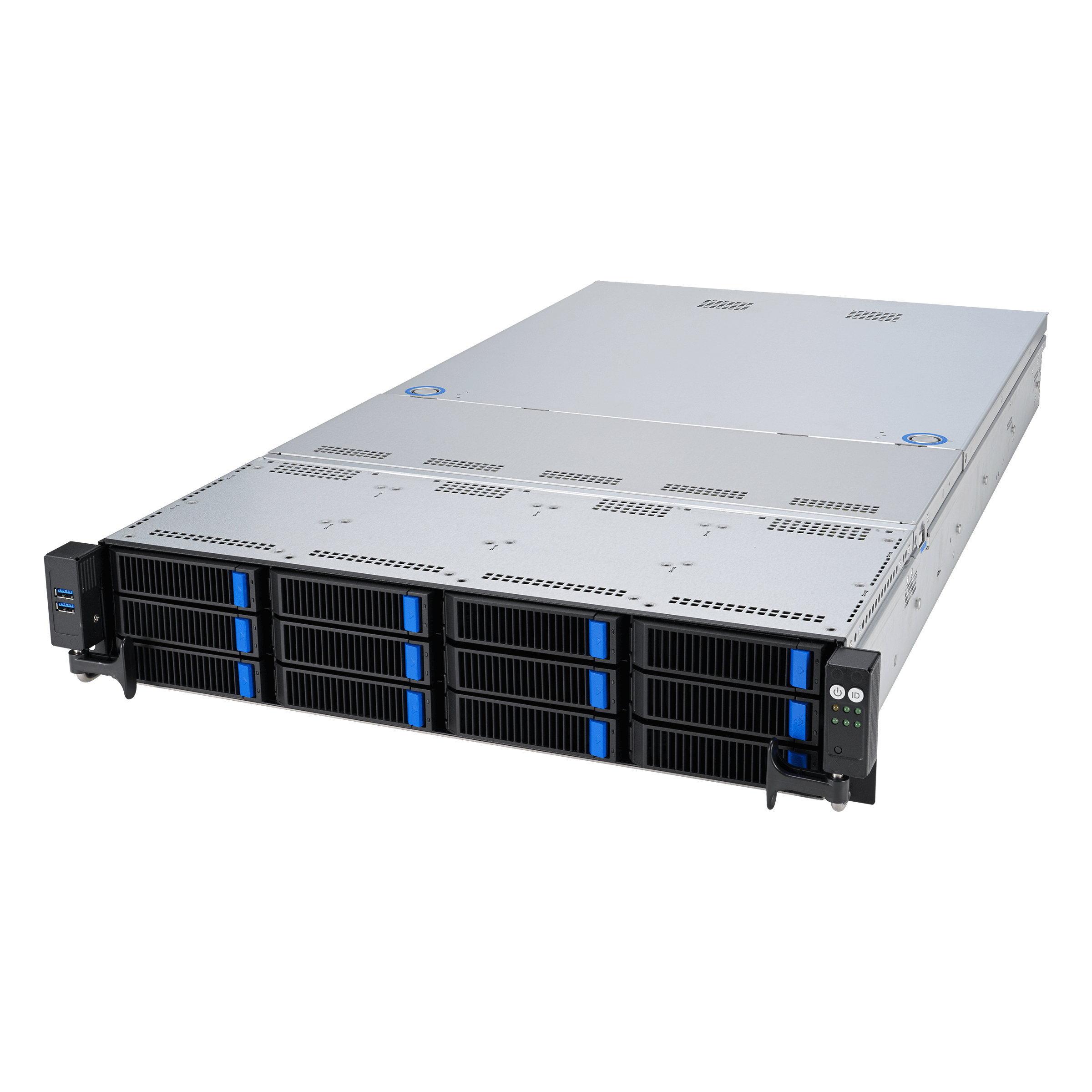 ASUS RS521A-E12-RS12U Socket SP5 Rack (2U) Zwart, Zilver - Afbeelding 2