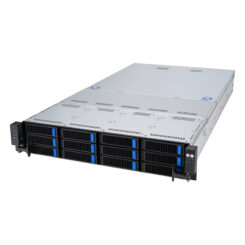 ASUS RS521A-E12-RS12U Socket SP5 Rack (2U) Zwart, Zilver