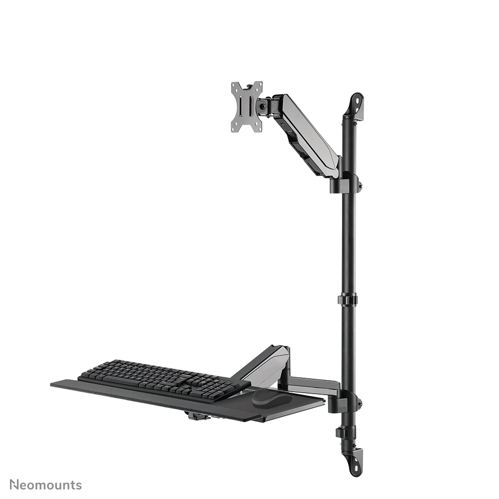 Neomounts WL90-325BL1 Zit-sta werkstation wand 17-32" - gasveer - Afbeelding 3