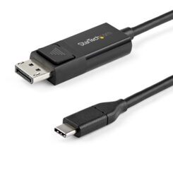 StarTech.com 2m USB-C naar DisplayPort 1.2 Kabel 4K 60Hz, Bidirectionele DP naar USB-C of USB-C naar DP Video Adapter Kabel, HBR2/HDR, USB Type-C/TB3 Monitorkabel