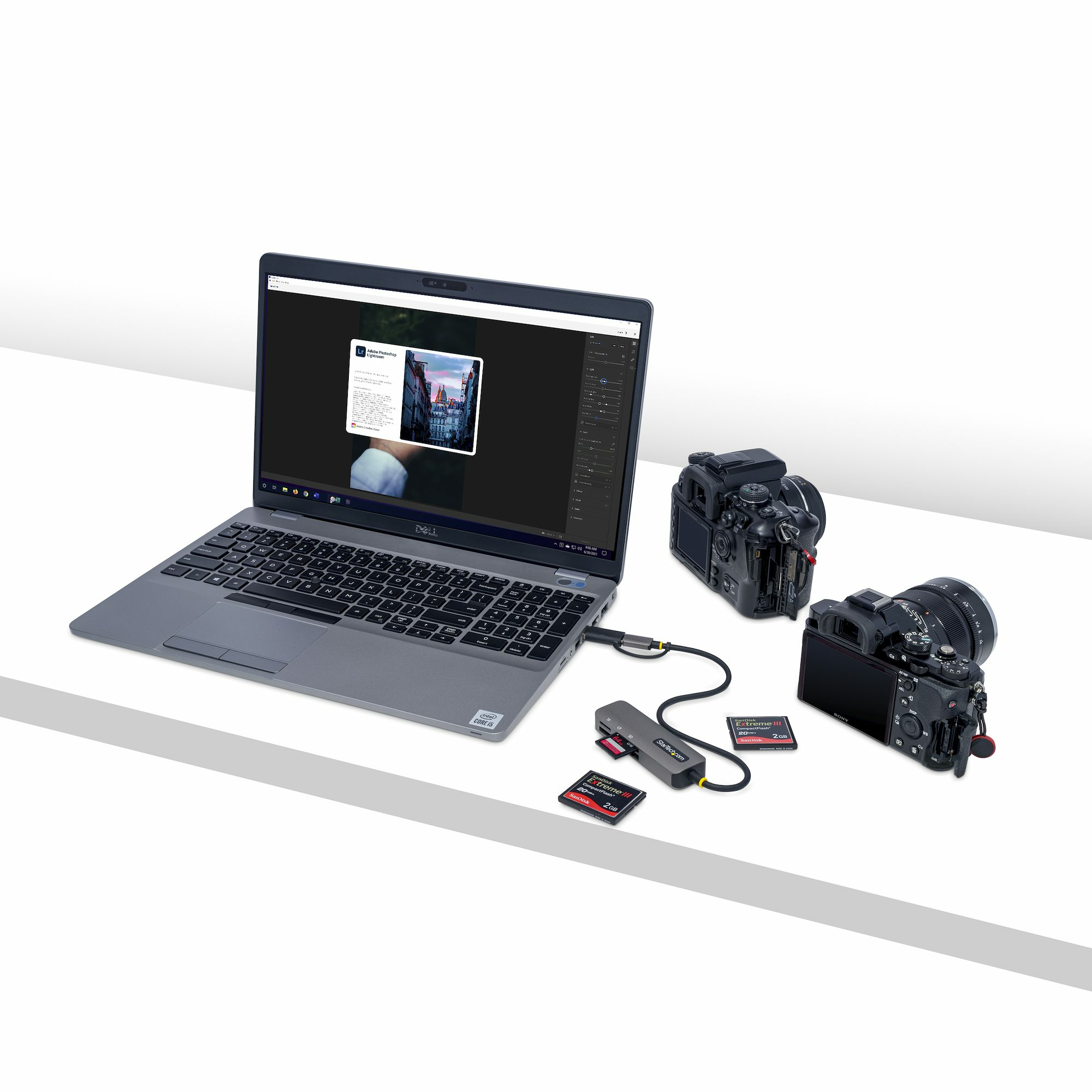 StarTech.com USB 3.0 Multi-Media Geheugenkaart Lezer, SD/microSD/CompactFlash Card Reader, Compacte 5Gbps USB Kaart Adapter, Externe USB-C Kaartlezer met ingebouwde USB-A Adapter, Werkt met elk besturingssysteem - Afbeelding 6