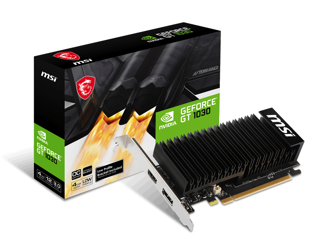 MSI GeForce GT 1030 4GHD4 LP OC NVIDIA 4 GB GDDR4 - Afbeelding 2