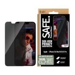 PanzerGlass SAFE. by ® 2-Way Privacy Screen Protector iPhone 17e | 16e | 14 | 13 | 13 Pro | Ultra-Wide Fit w. EasyAligner Doorzichtige schermbeschermer Apple 1 stuk(s) - Afbeelding 3